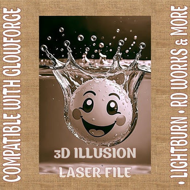 SMILE 3d illusion & laser - ready files - 3DWave.us